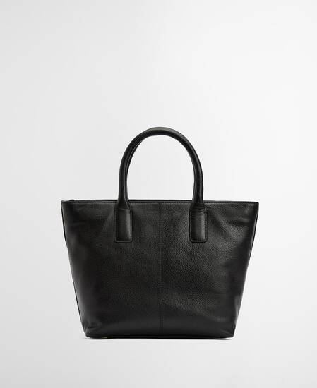 Birch Leather Tote Bag Black
