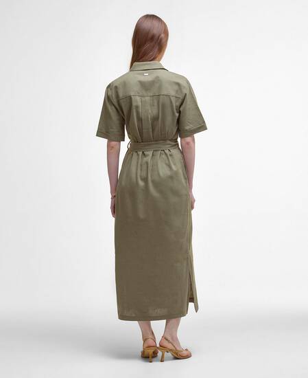 Nicole Midi Dress Dusky Green