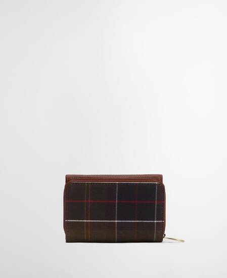 Rosa Leather French Purse Brown/Classic Tartan