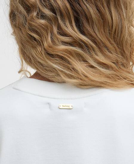 Faye Striped Sweatshirt Military Brown Stripe