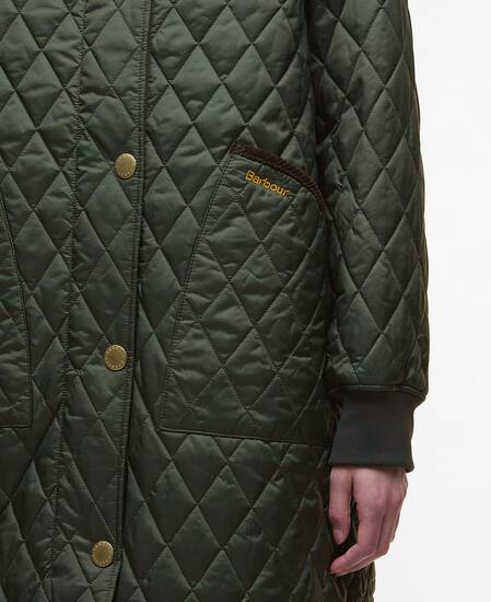 Hilary Quilted Jacket Olive/Ancient Tartan