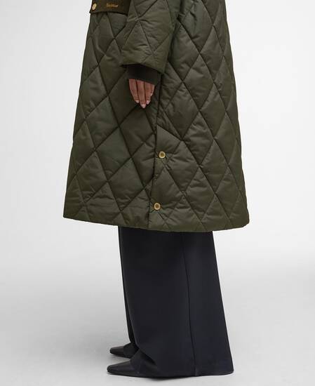 Meredith Quilted Jacket Olive/Ancient Tartan