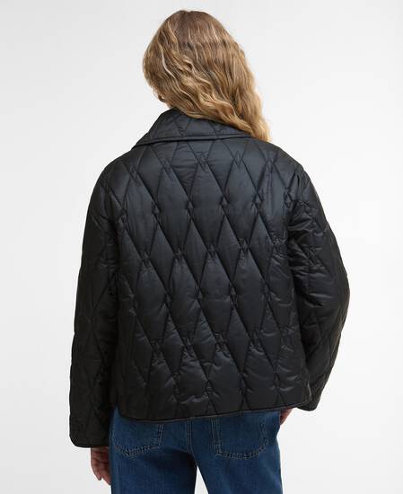 Bernadette Quilted Jacket Black/Onyx Tartan