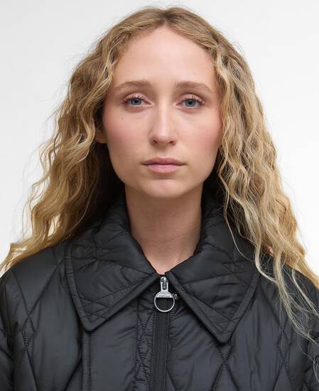 Bernadette Quilted Jacket Black/Onyx Tartan