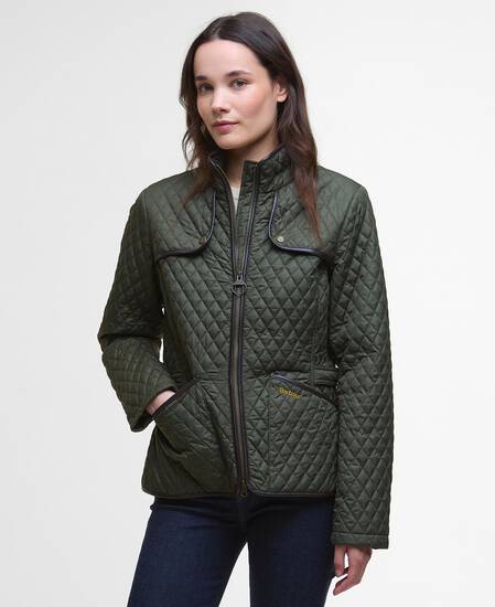 Dahlia Quilted Jacket Olive