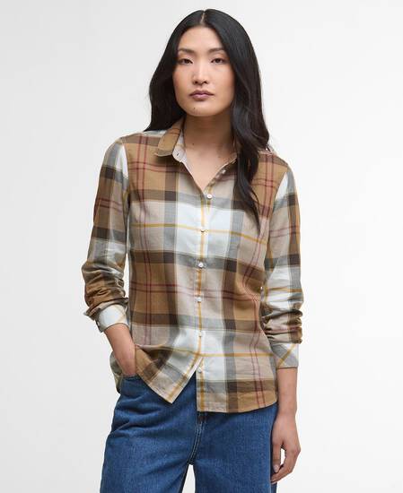 Bredon Regular Long-Sleeved Shirt Light Muted Tartan
