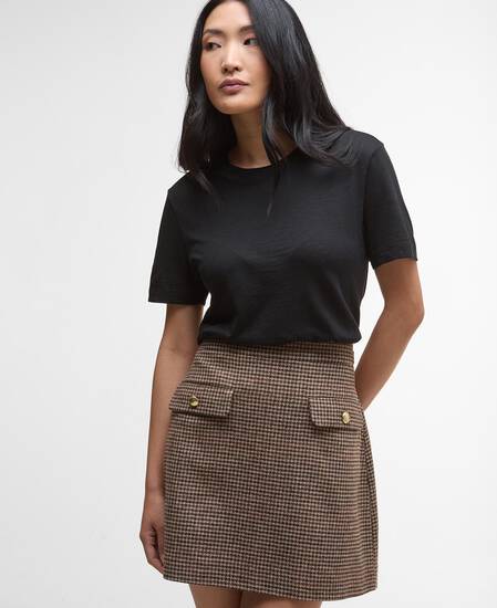 Sophia Wool Mini Skirt Multi Check