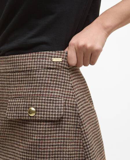 Sophia Wool Mini Skirt Multi Check