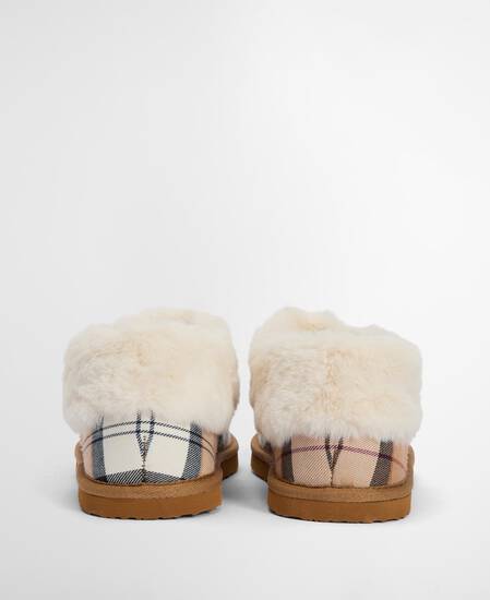 Eloise Tartan Slipper Boots Hessian Tartan