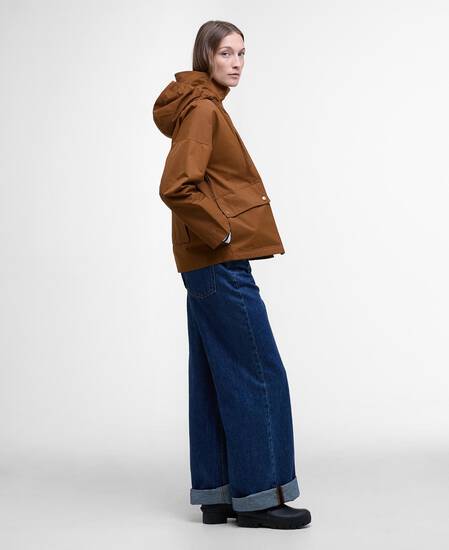 Cecile Showerproof Jacket Rust Brown