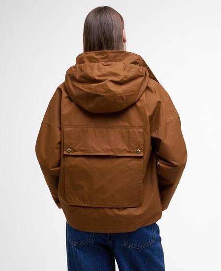 Cecile Showerproof Jacket Rust Brown