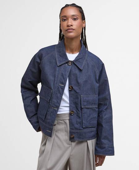 Demi Showerproof Jacket Indigo/Hessian Tartan