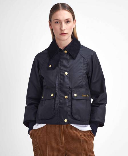 Cropped Beadnell Waxed Jacket 