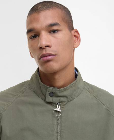 Royston Cotton Harrington Jacket Light Moss