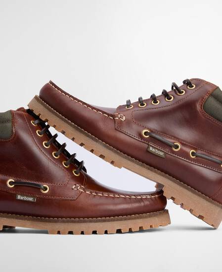 Tiller Moccasin Boots Mahogany