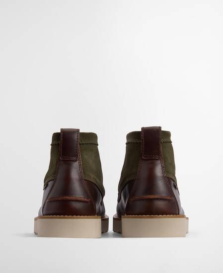 Hadston Chukka Boots Olive/Dark Brown