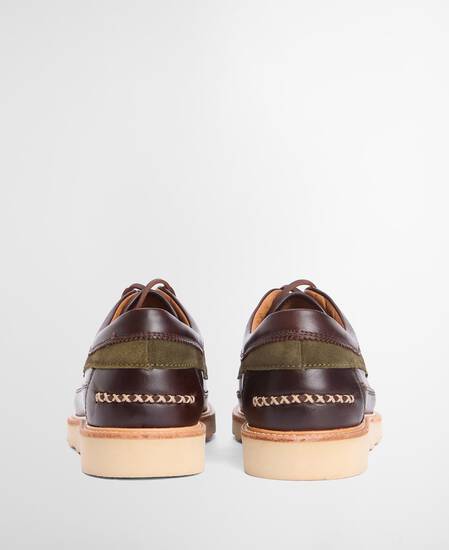 Grindon Moccasin Shoes Dark Choc/Olive