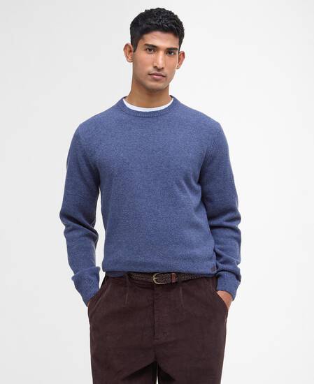 Essential Crew-Neck Jumper Dark Indigo