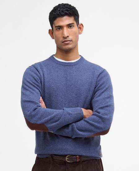 Essential Crew-Neck Jumper Dark Indigo
