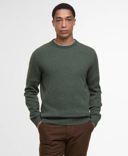 Essential Crew-Neck Jumper Olive