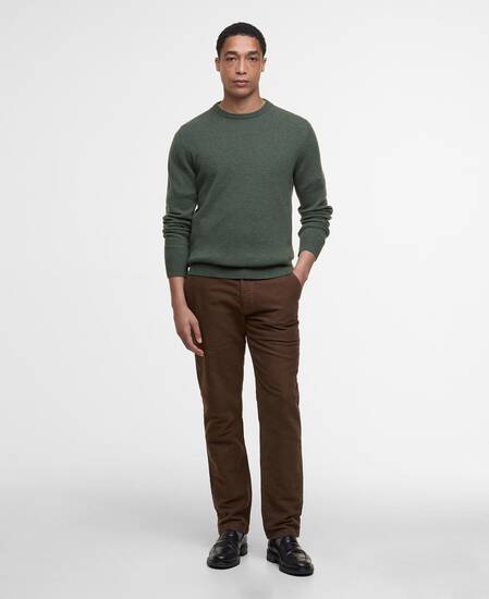 Essential Crew-Neck Jumper Olive