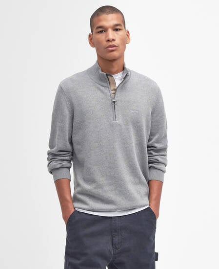 Cotton Half-Zip Jumper 