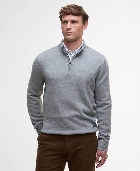 Kelson Half-Zip Jumper Grey Marl