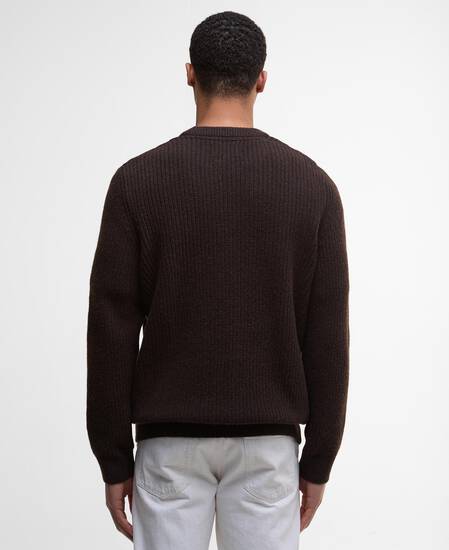 Cleveland Crew Neck Jumper Dark Oak
