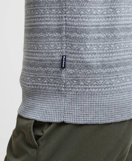 Dartfield Half-Zip Jumper Light Grey