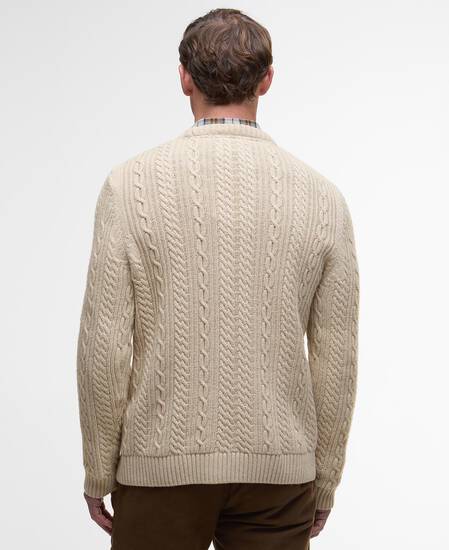Lowfen Cable-Knit Jumper Stone