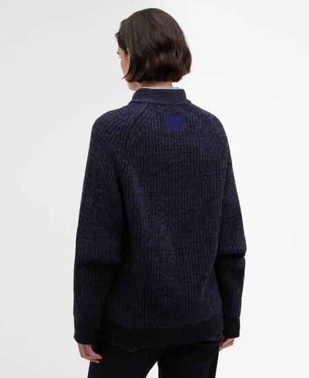 Paul Smith loves Barbour Knitted Bomber Jacket Navy