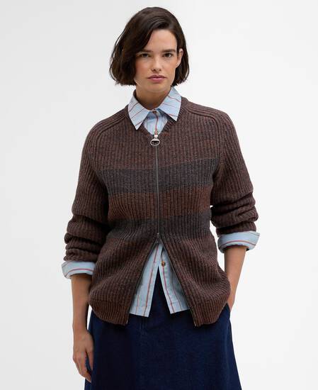 Paul Smith loves Barbour Knitted Bomber Jacket Rustic