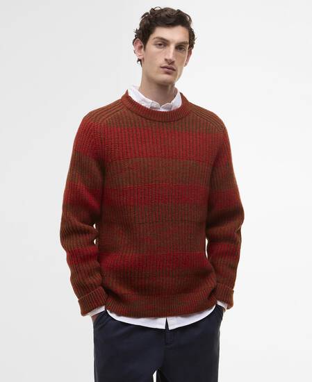 Paul Smith loves Barbour Saddle Crew Neck Jumper Rosette Red