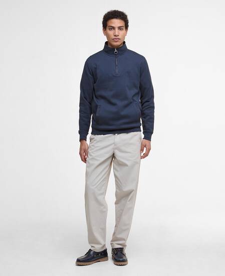 Lambeth Interlock Half-Zip Sweatshirt Navy