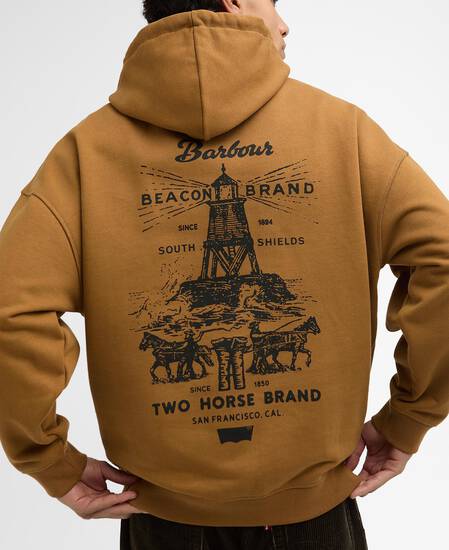 Barbour x Levi's Graphic Hoodie Tan