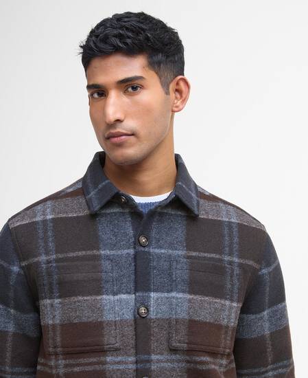 Chapter Check Overshirt Midnight Oak Tartan
