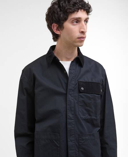 Silverbay Oversized Twill Overshirt Black