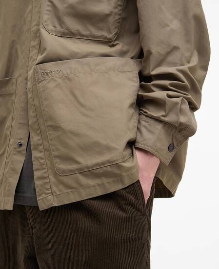 Silverbay Oversized Twill Overshirt British Khaki