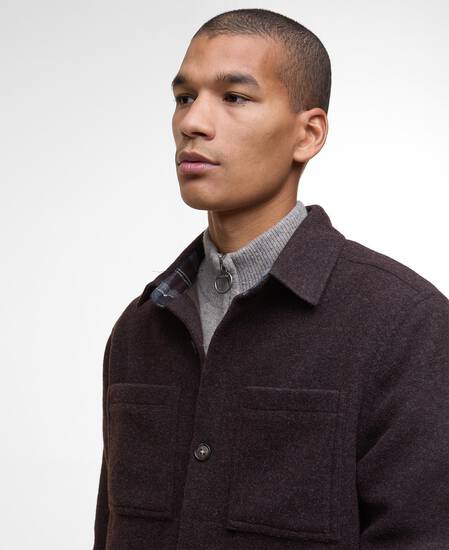 Marlow Tailored Overshirt Dark Oak