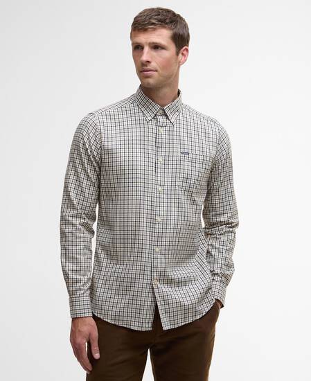 Padshaw Tailored Long-Sleeved Shirt Washed Stone