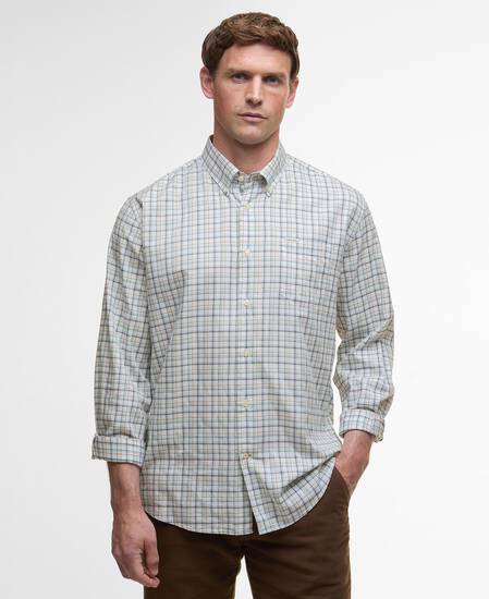 Ashton Regular Long-Sleeved Shirt Mallard Green