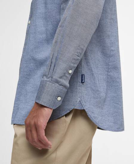 Elmfield Tailored Long-Sleeved Shirt Navy