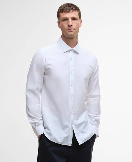 Throckley Oxford Tailored Shirt White