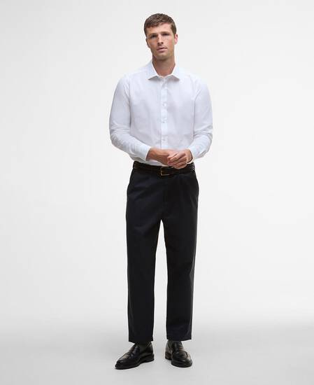 Throckley Oxford Tailored Shirt White