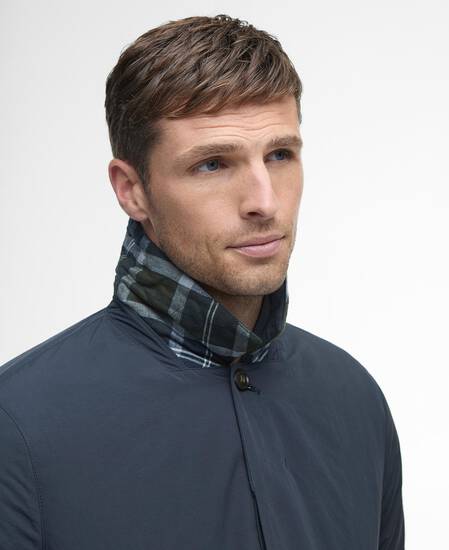 Wadded Lorden Showerproof Mac Dark Navy