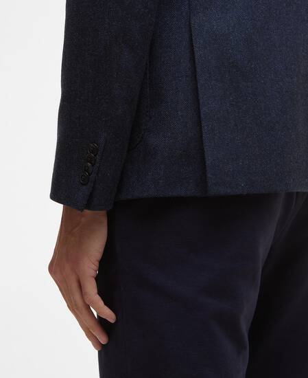 Sutherland Herringbone Blazer Navy