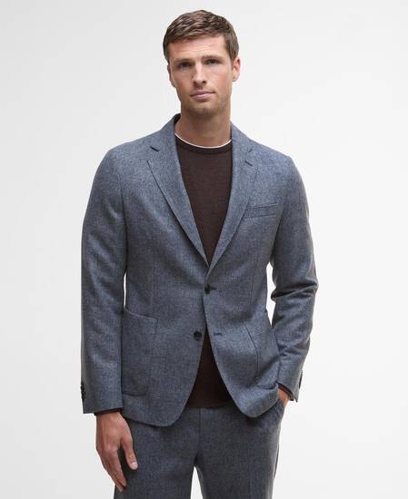 Kensington Check Blazer Navy