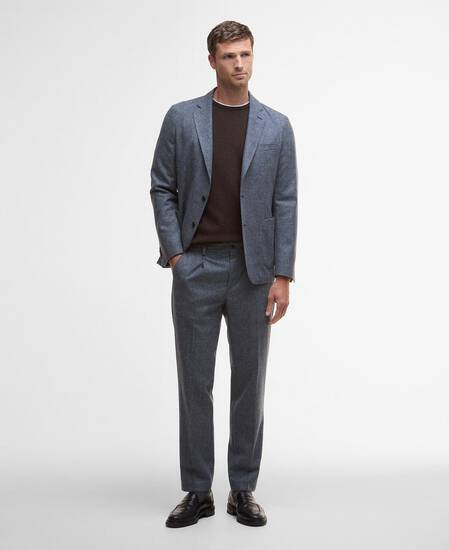 Kensington Check Blazer Navy