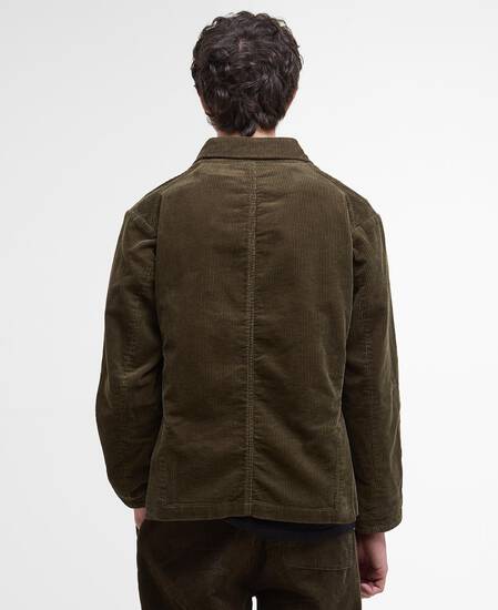 Elmbank Oversized Cord Blazer Olive