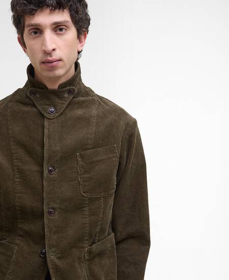 Elmbank Oversized Cord Blazer Olive
